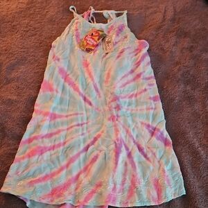 India Boutique Pink and Blue Camisole Coverup